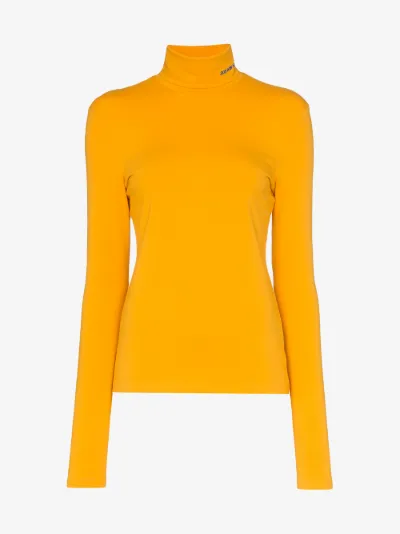 Top Cotton 205w39nyc Calvin Turtleneck Fitted Logo Klein PCnwY8