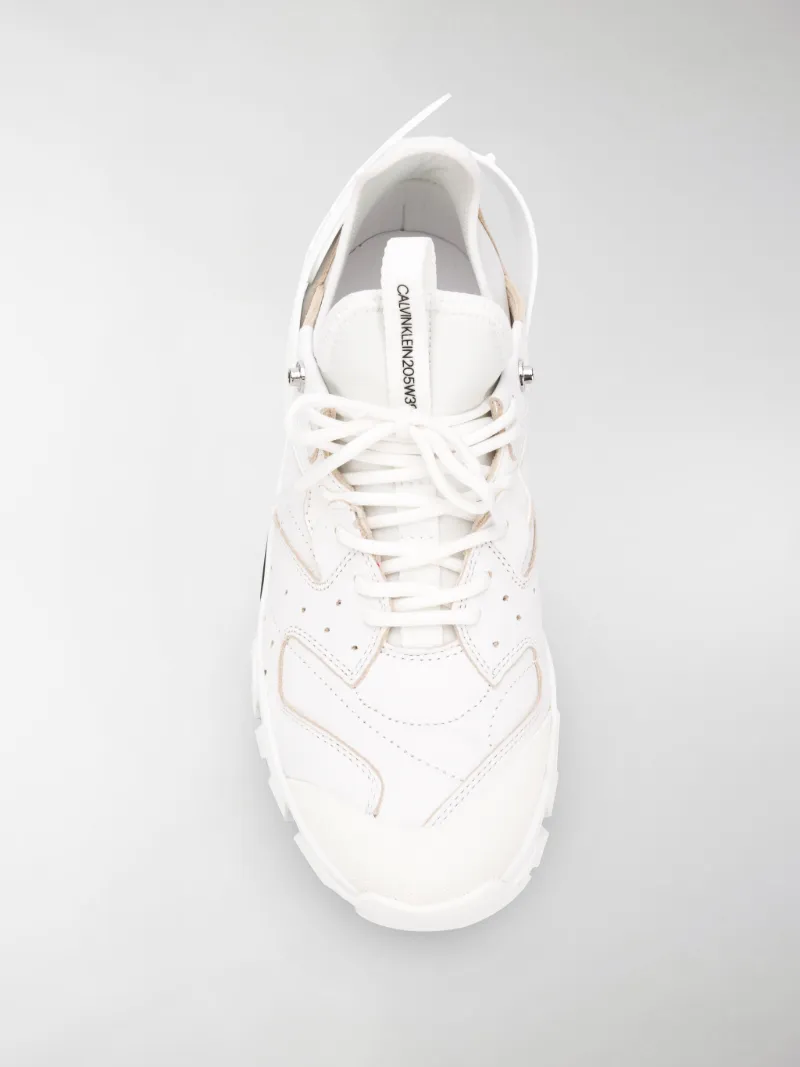 calvin klein white tennis shoes