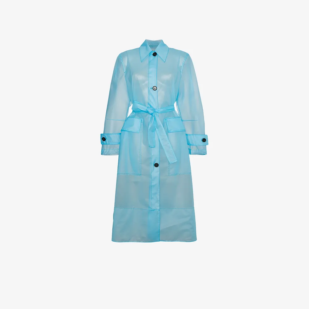 calvin klein plastic coat