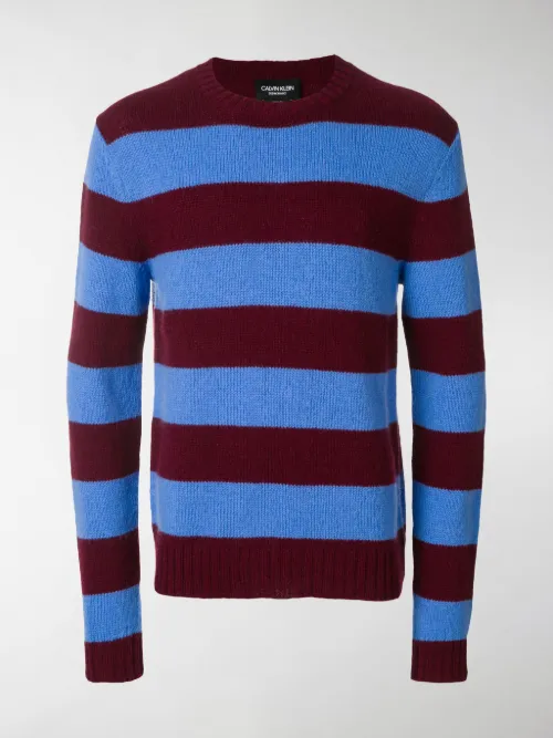 Calvin Klein 205W39nyc - striped colour-block jumper