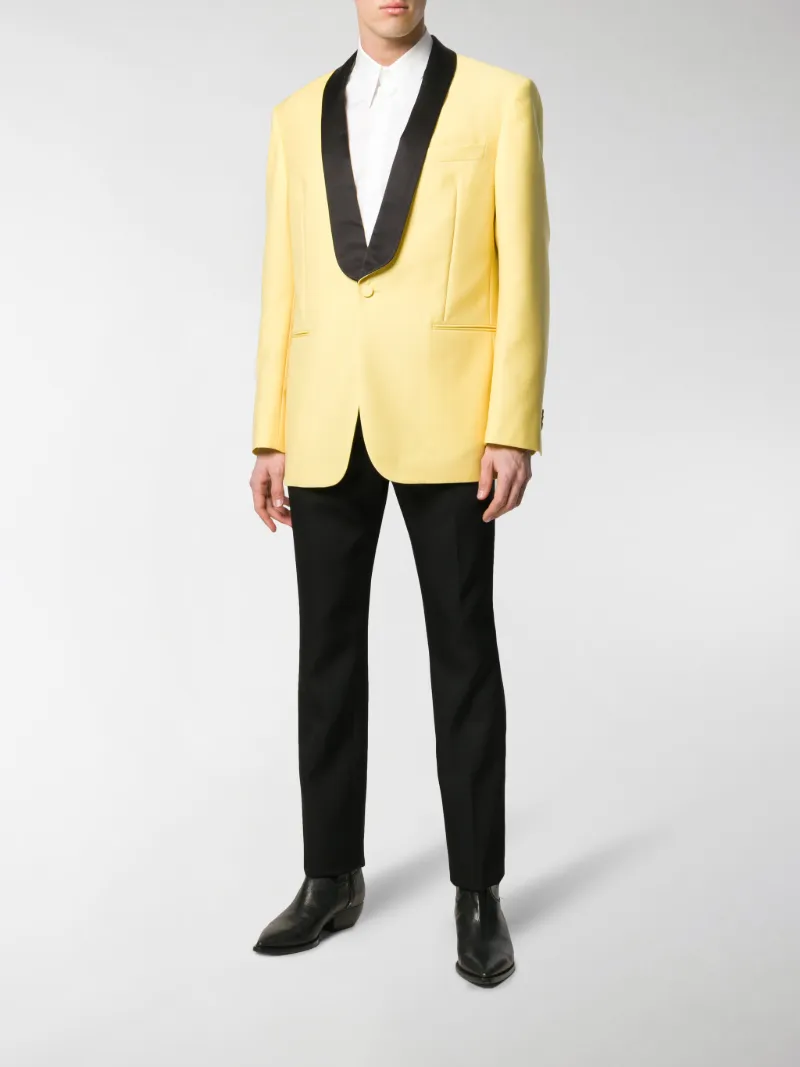 yellow tuxedo jacket