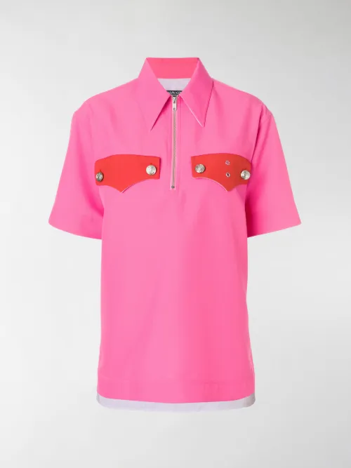 Calvin Klein 205W39nyc - zip front oversized top
