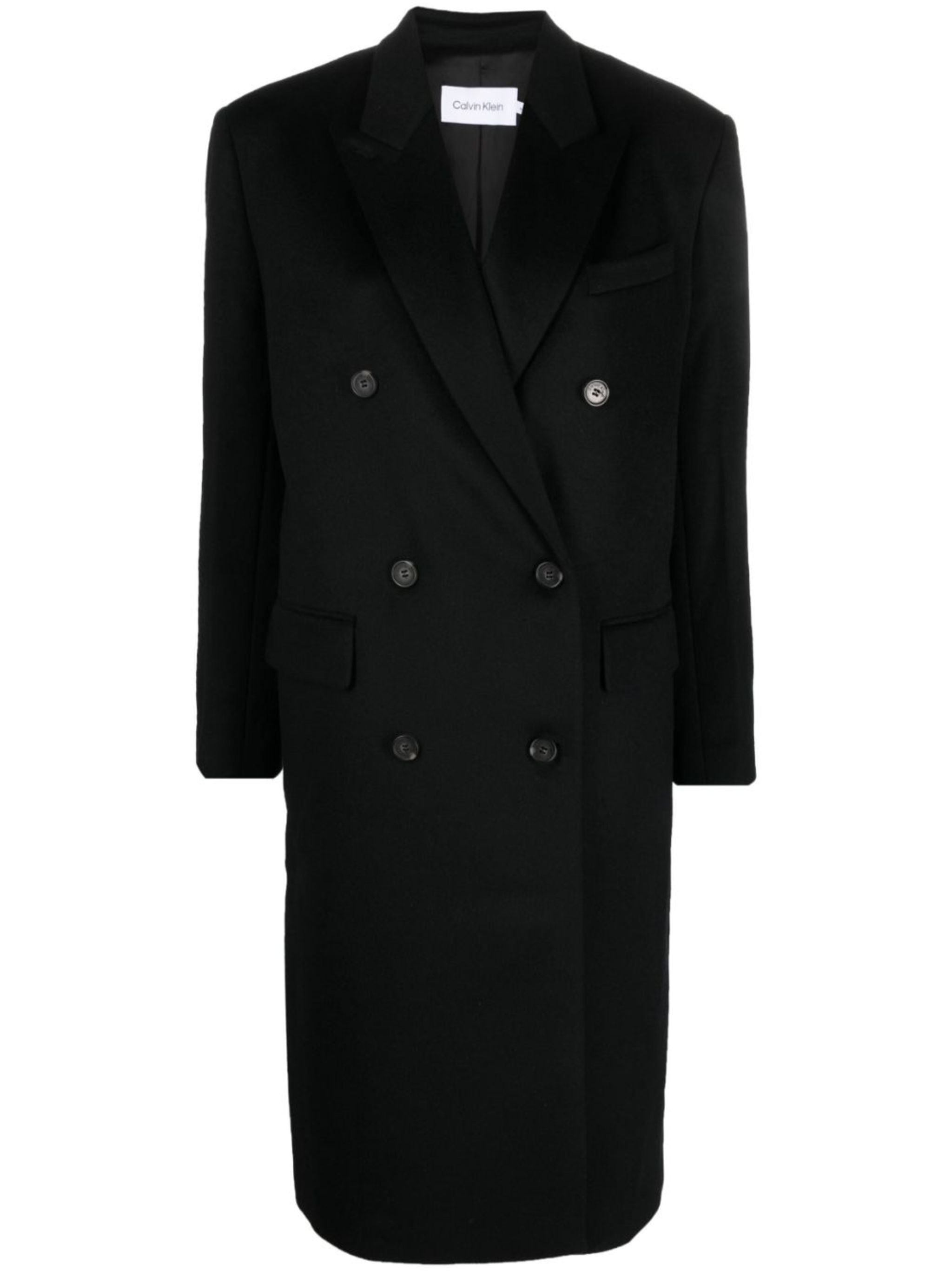 double-breasted wool-blend coat | Calvin Klein | Eraldo.com