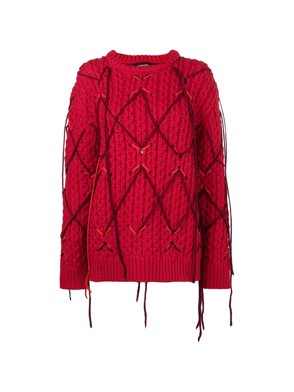 Calvin Klein fringed knitted sweater Eraldo US