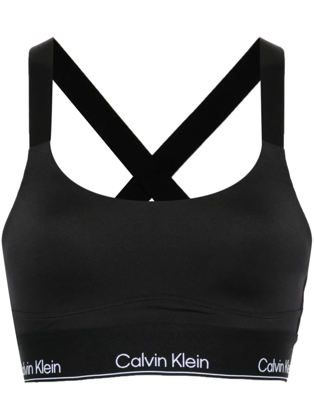 Calvin klein black sports bra on sale