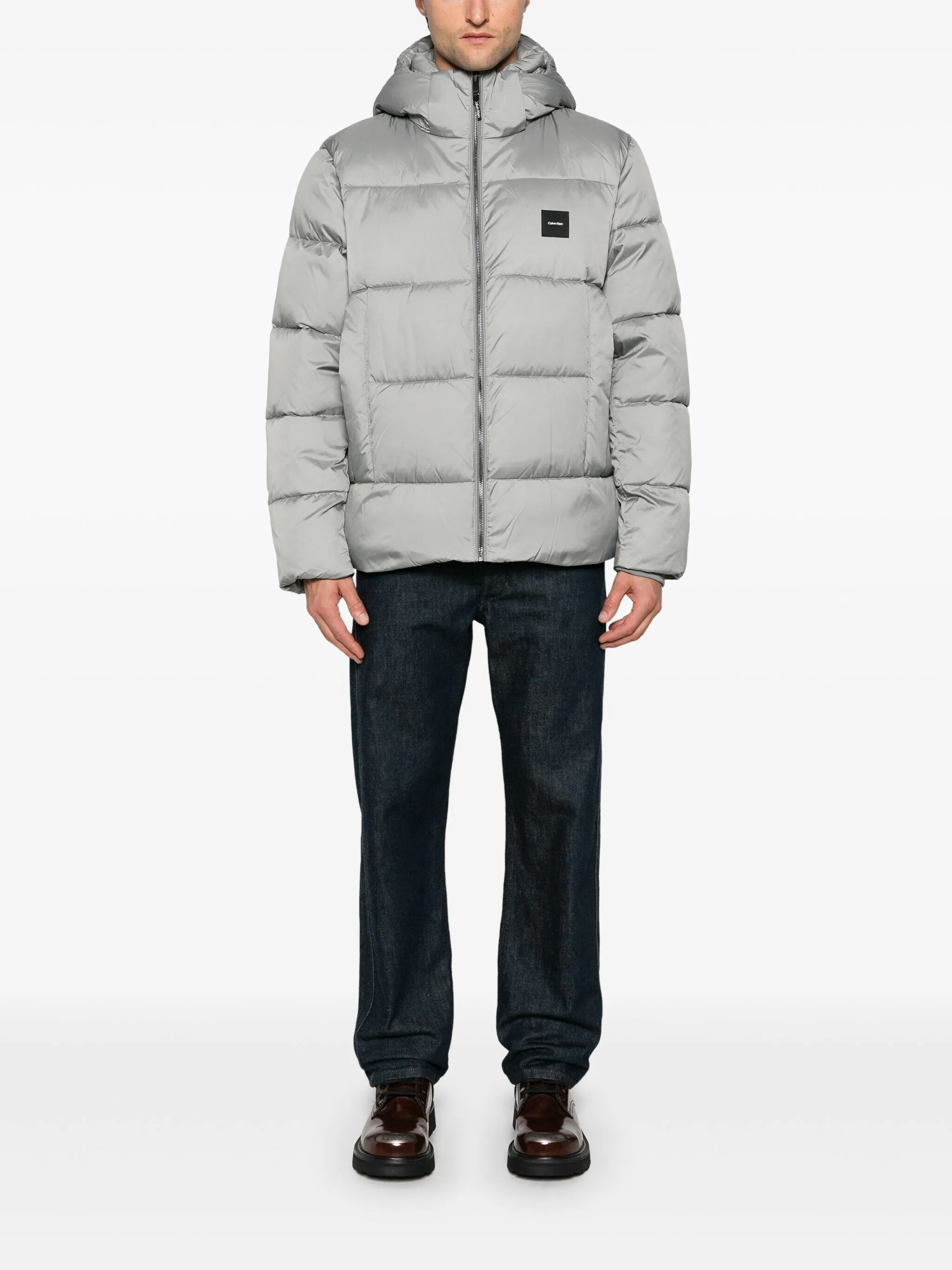 Calvin klein performance quilted hooded jacket online