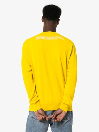 calvin klein yellow jumper