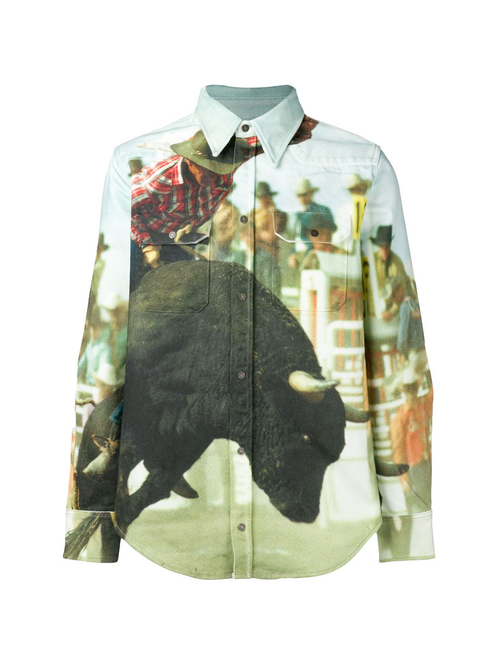 landscape bull print cotton shirt | Calvin Klein Jeans Est. 1978 |  Eraldo.com US