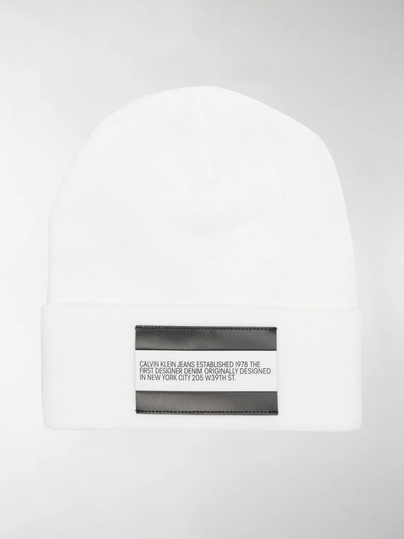 calvin klein patch beanie