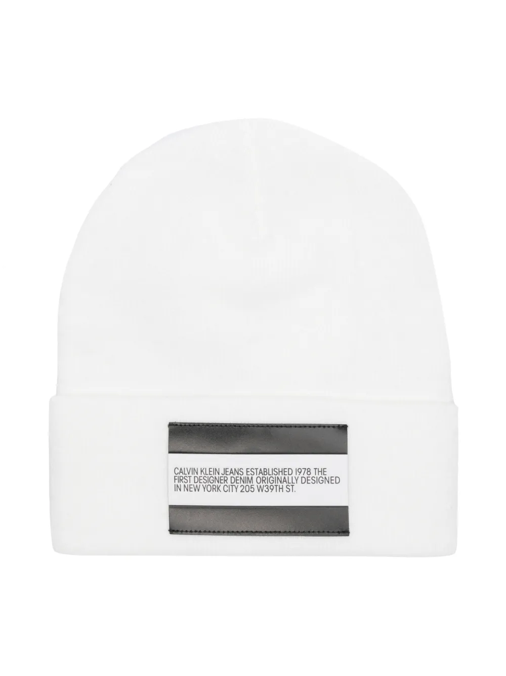 calvin klein patch beanie