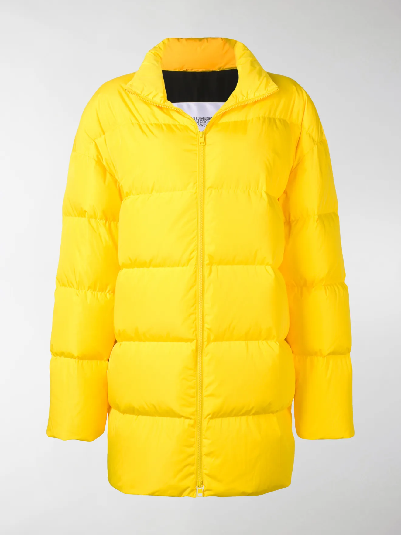 calvin klein yellow coat