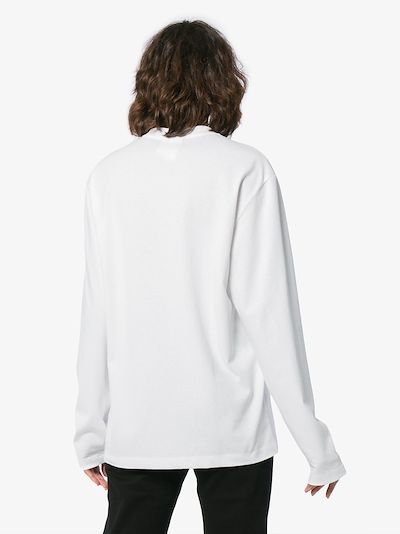 ok logo print long sleeve t-shirt展示图