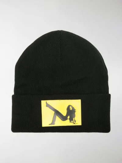calvin klein patch beanie