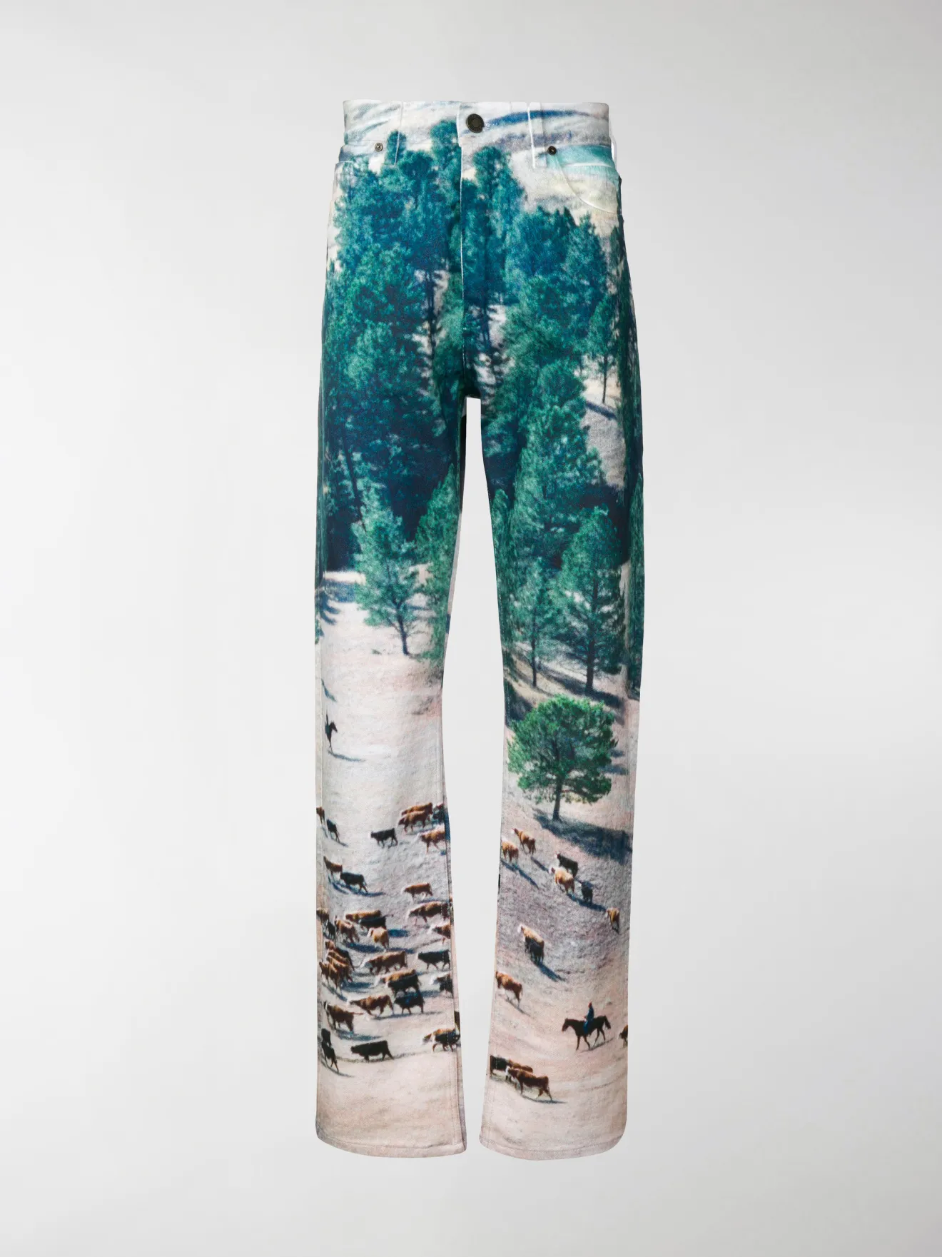 calvin klein cow print pants