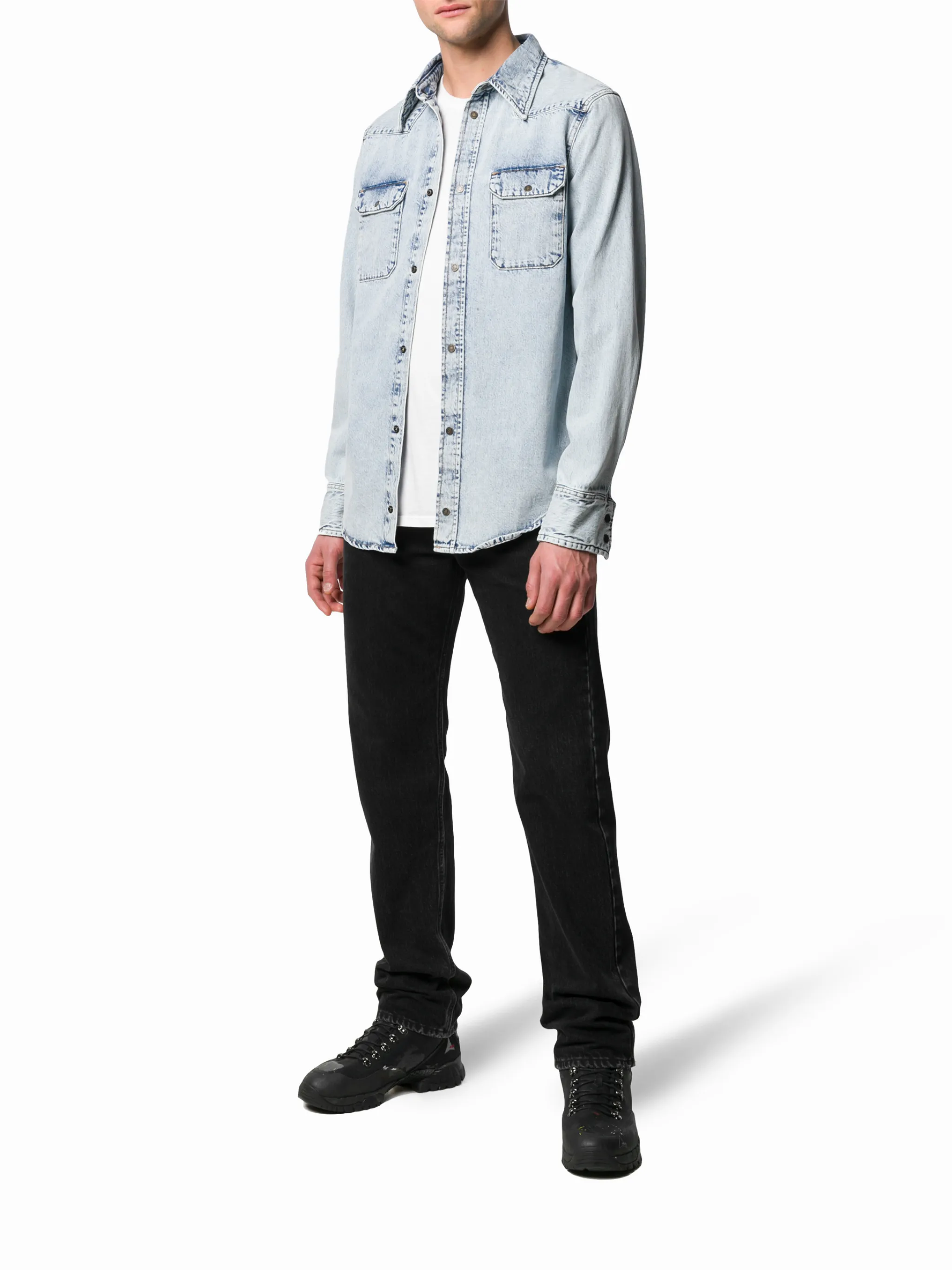 Calvin Klein Jeans Est. 1978 snap buttoned denim shirt | Eraldo.com FR