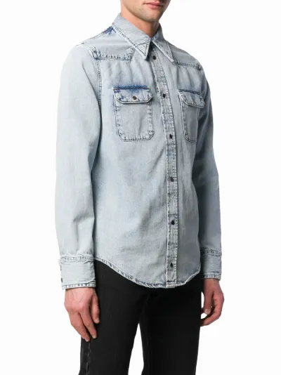 Calvin Klein Jeans Est. 1978 snap buttoned denim shirt | Eraldo.com FR