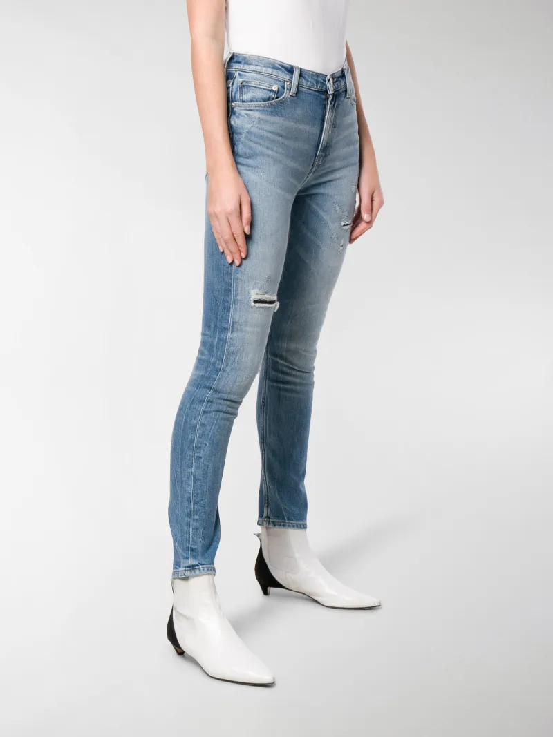 Calvin Klein Jeans Jeans skinny strappati blu | MODES