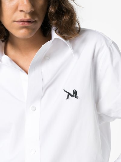 logo button down shirt展示图