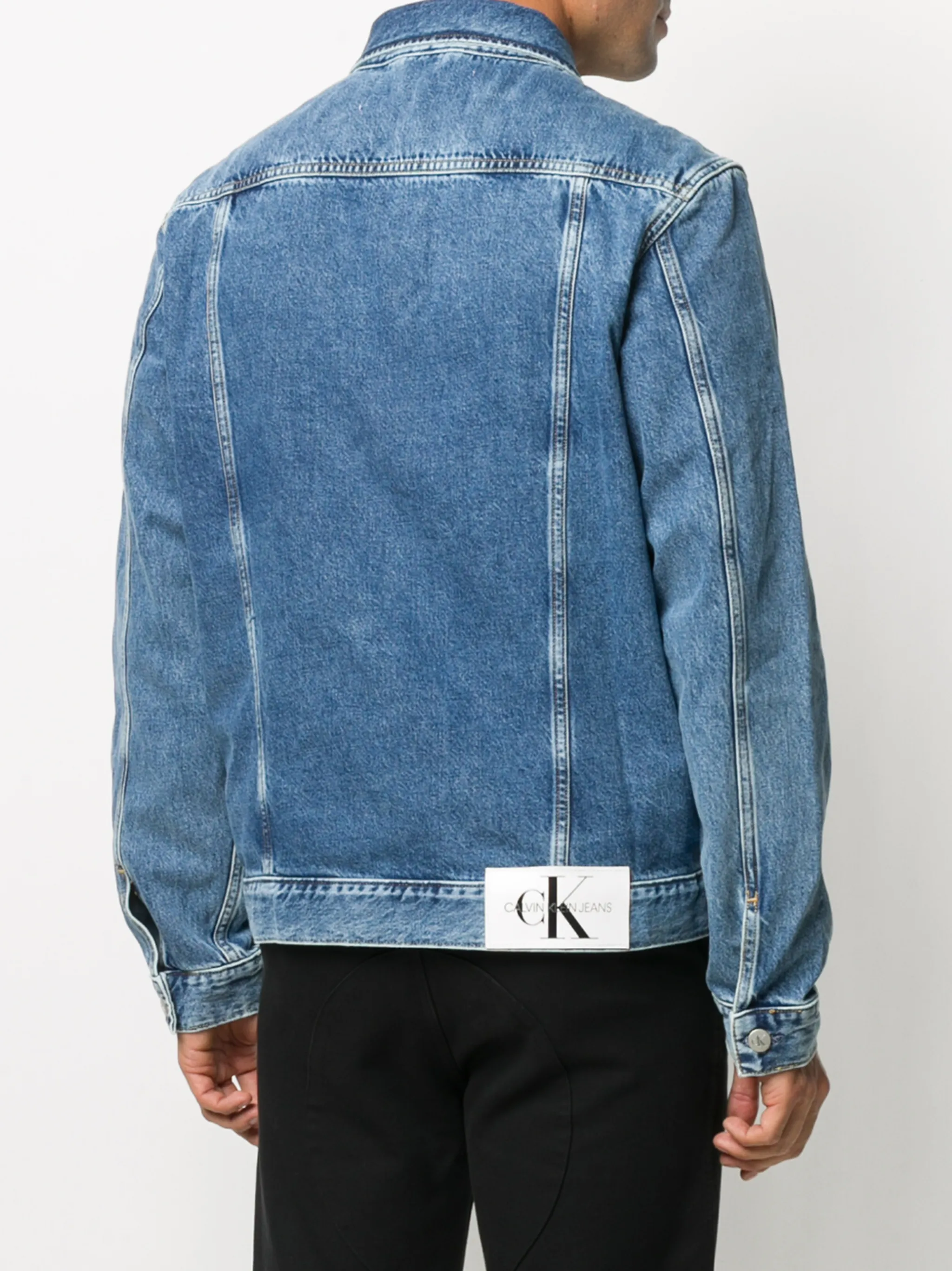 Calvin Klein Jeans logo patch denim jacket | Eraldo.com KM