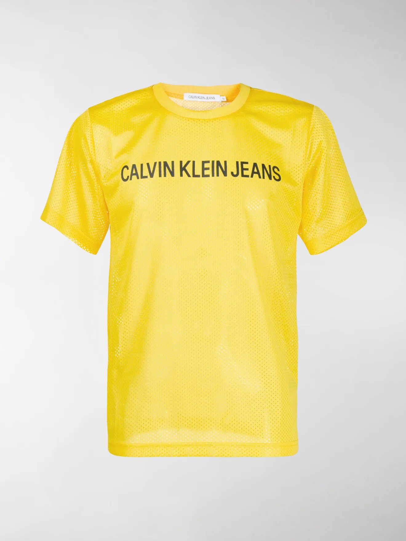 calvin klein jeans yellow shirt