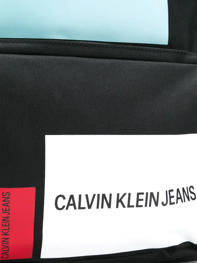 calvin klein jeans patch backpack