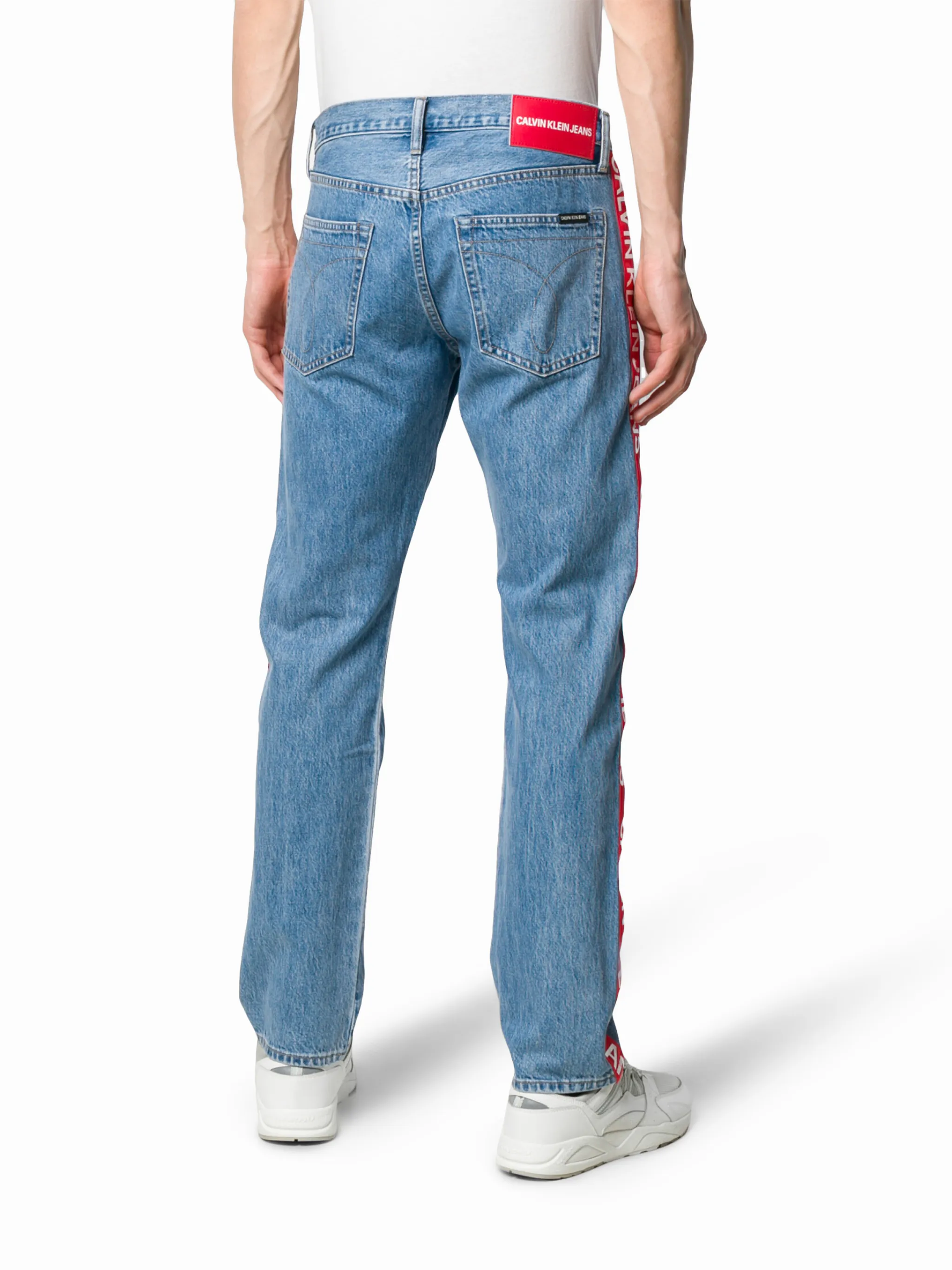 Calvin Klein Jeans logo stripe jeans Eraldo US