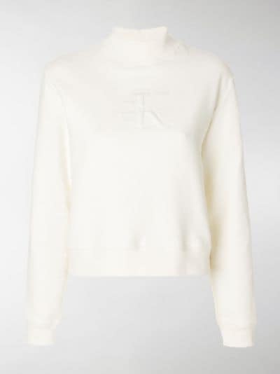 calvin klein mock neck sweatshirt