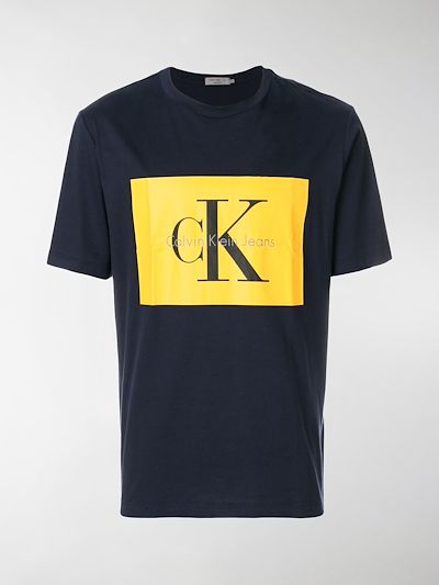 calvin klein yellow t shirt