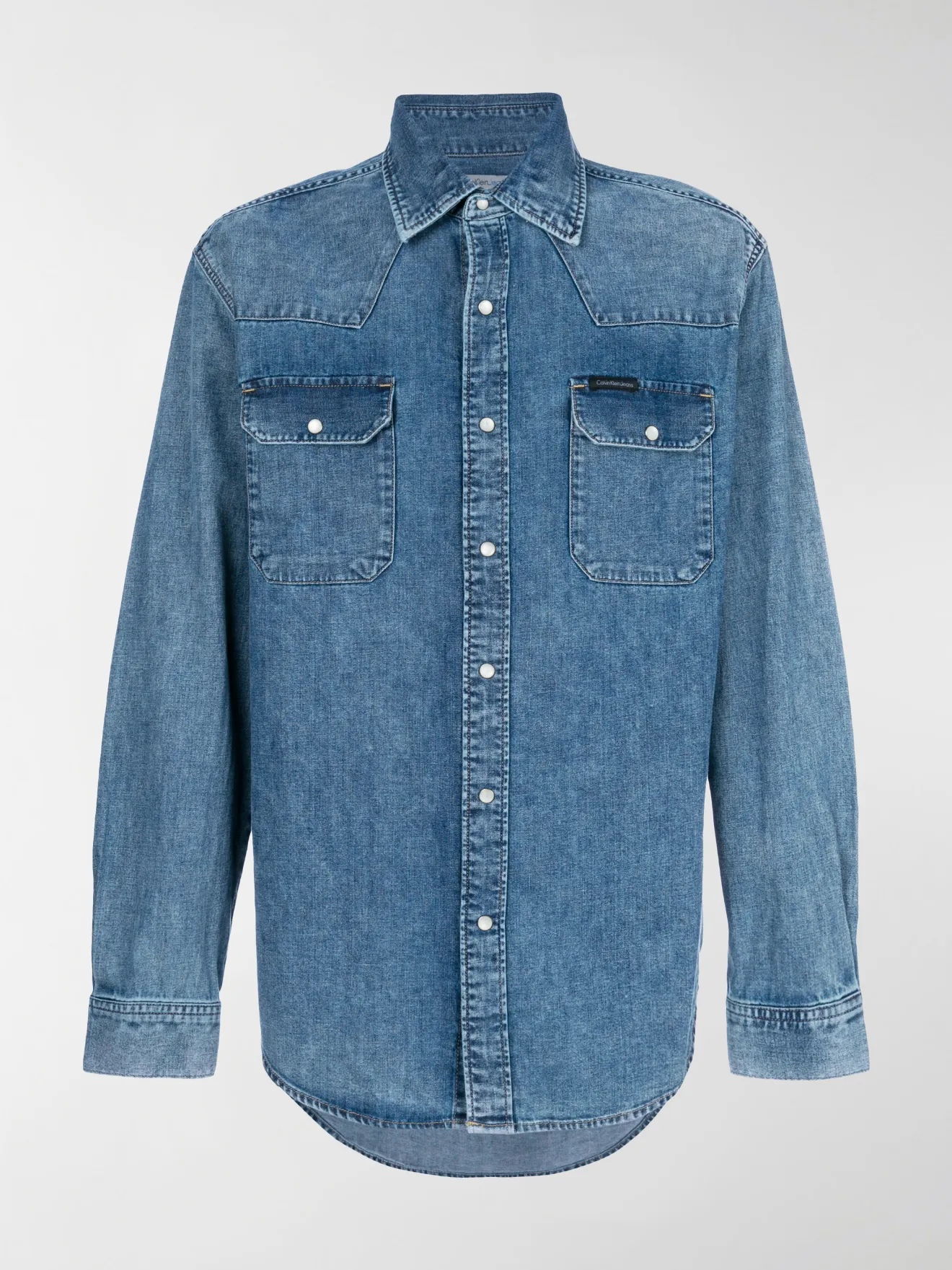 Calvin Klein Jeans Western denim shirt blue | MODES