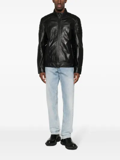 Calvin klein 2025 lambskin leather jacket