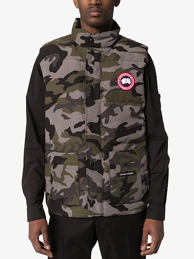 canada goose camo gilet