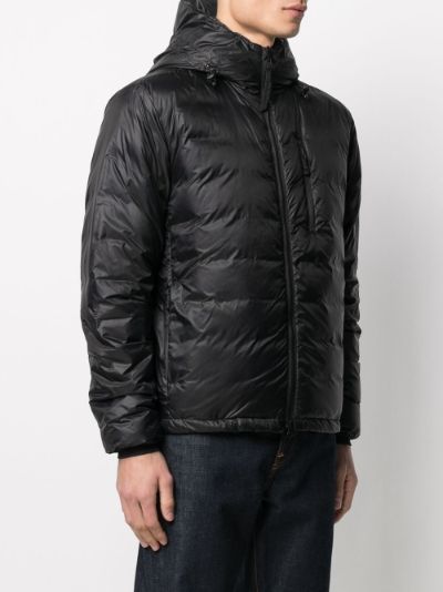 canada goose logo patch lodge jacket