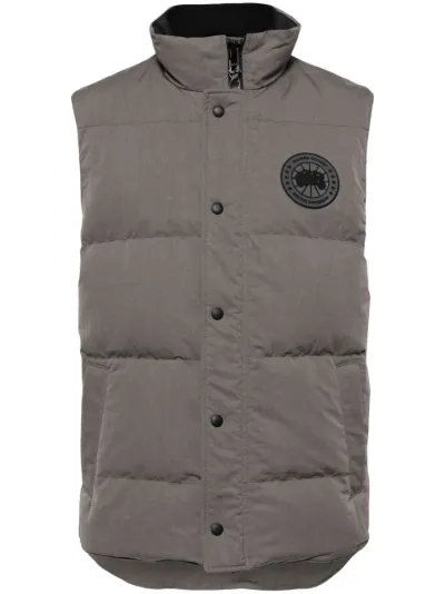 Canada Goose logo patch padded gilet Eraldo SG