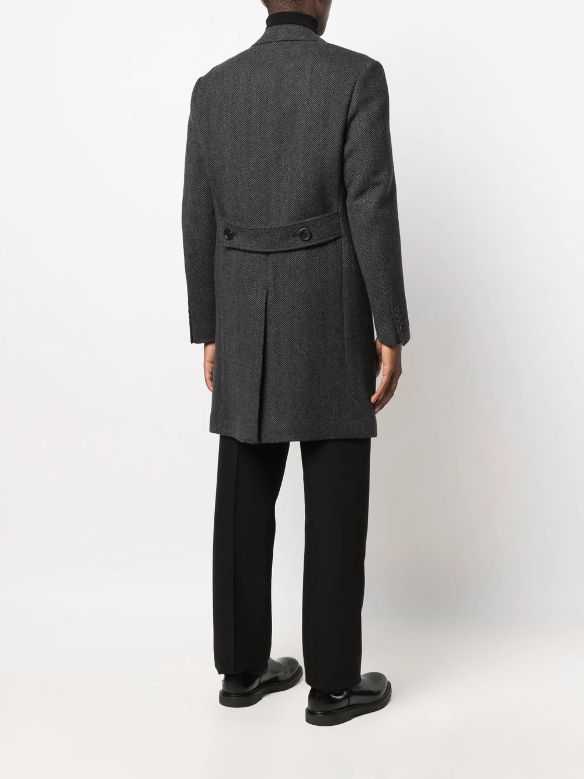 doublebreasted wool coat Canali