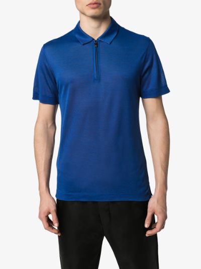 zip up polo shirt