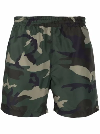 camo knee length shorts