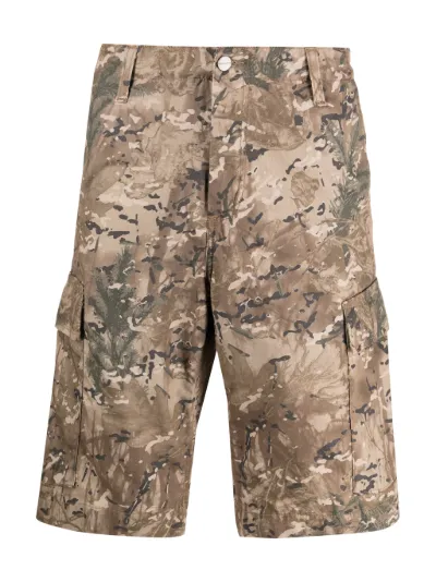 carhartt wip camo shorts