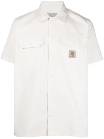 logo-patch short-sleeve shirt 