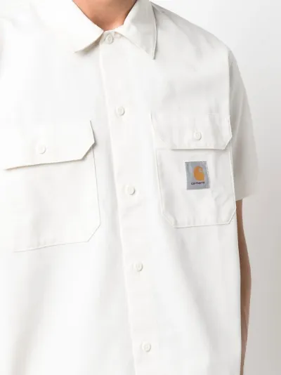 logo-patch short-sleeve shirt 