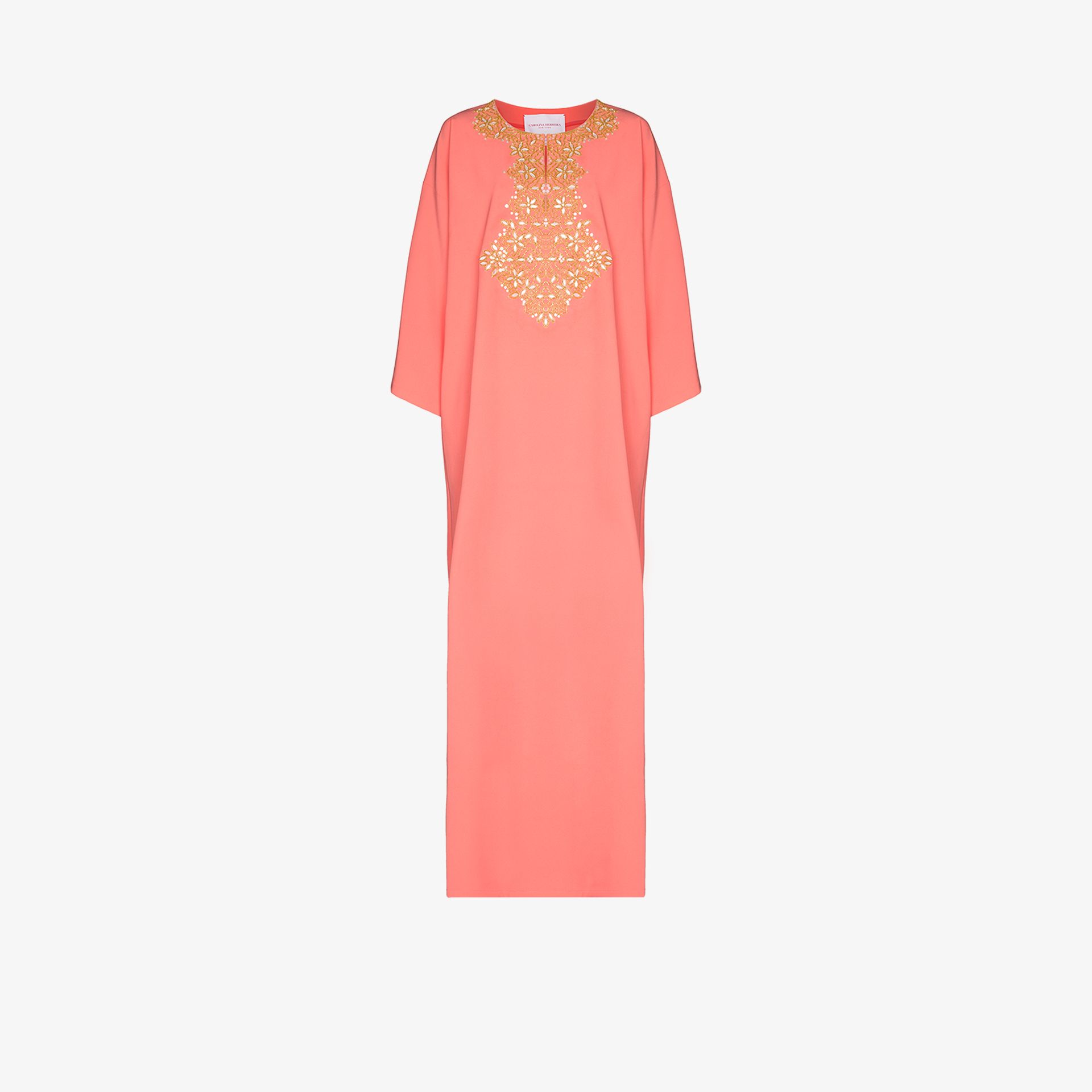 embroidered kaftan dress