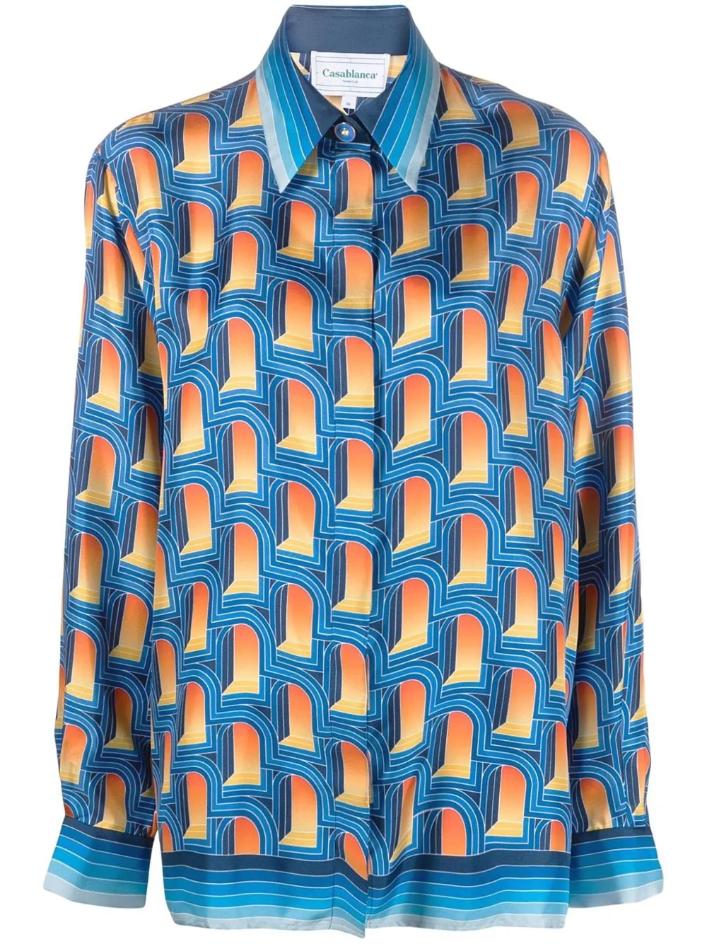 graphic-print button-up shirt | Casablanca 