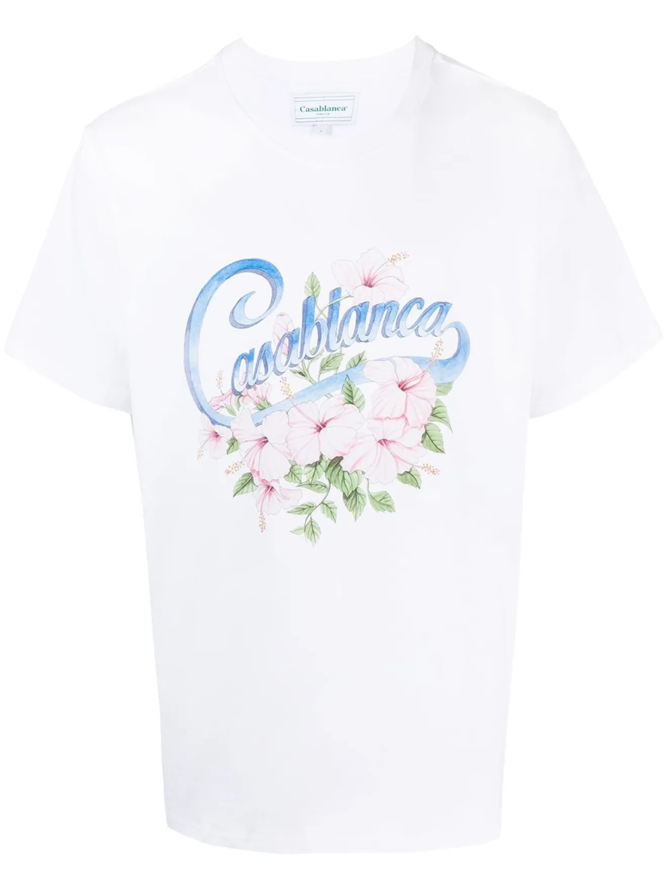 Casablanca hibiscus logo T-shirt white 