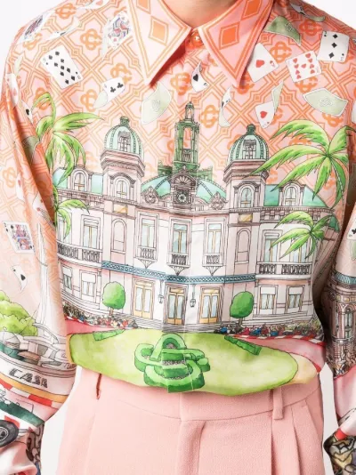 Casablanca King of Cards-print silk shirt | Eraldo.com US