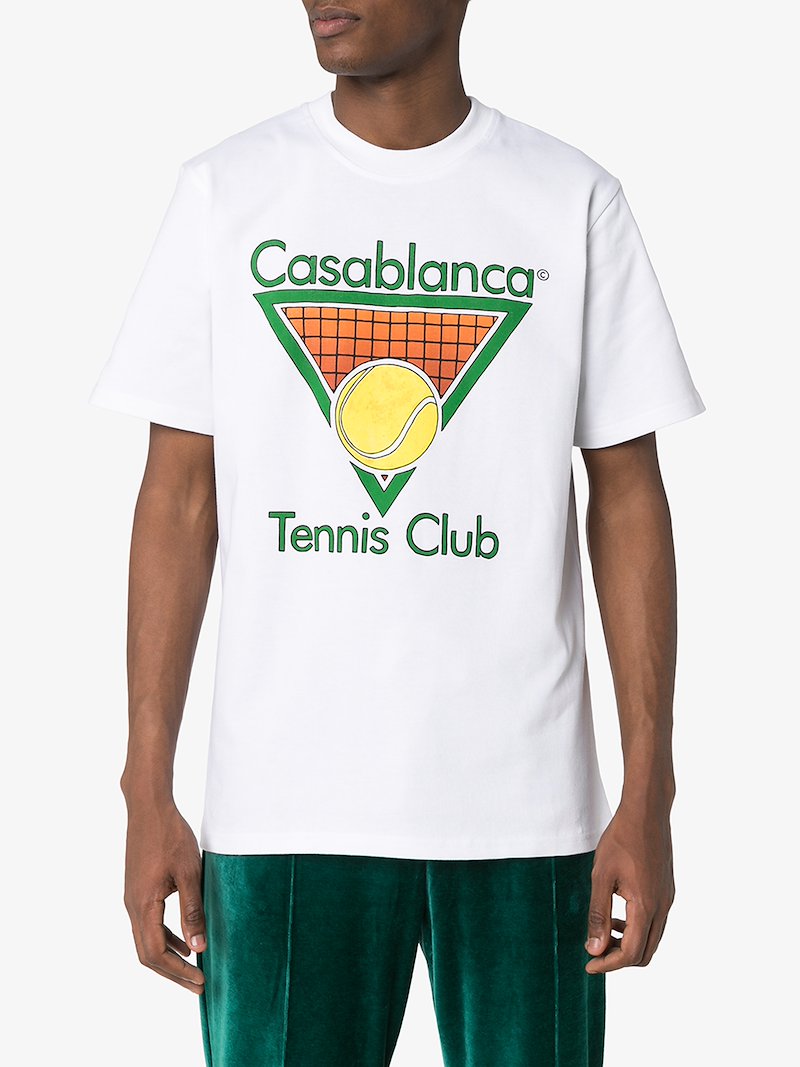 Casablanca tennis club cotton Tshirt Browns Casablanca tennis club cotton Tshirt Browns