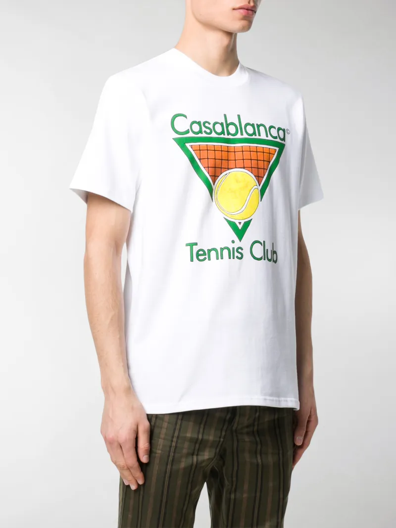 Casablanca Tennis Club Icon T-shirt White