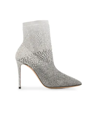 crystal ankle booties