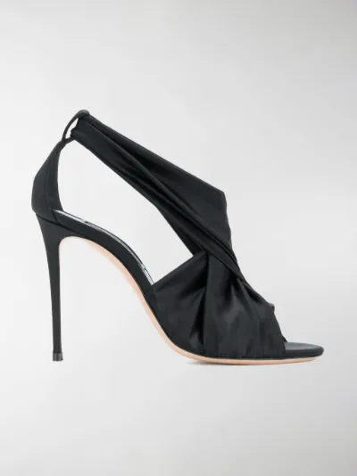 Casadei - draped crossover sandals