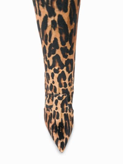cheetah print over the knee boots