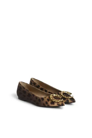 Ballerinas mit Leoparden-Print