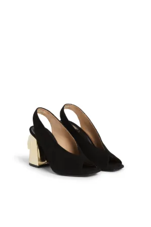 low block heel slingback